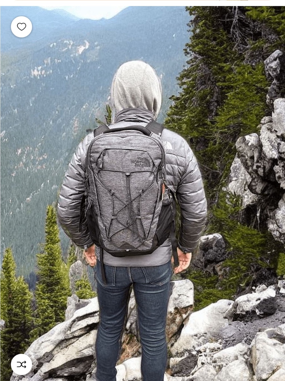 The North Face Borealis Luxe Brown and Black/gray Backpack